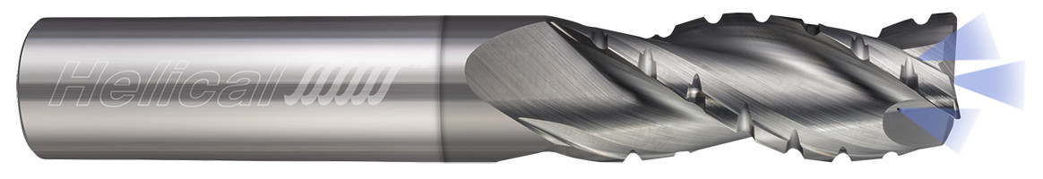 3 Flute - Corner Radius - 35° Helix - Variable Pi