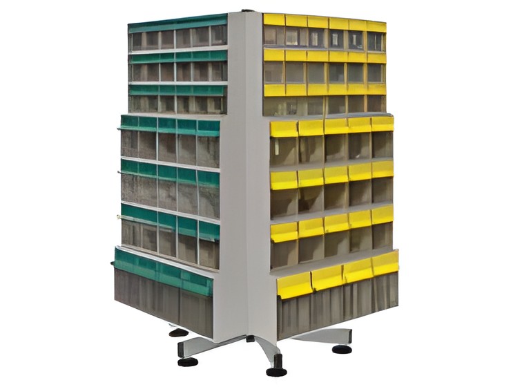 CLEAR TIP OUT BIN SPINNER
