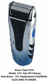 Braun Flex XP II Model 5774 Type 5724 Shaver Repla