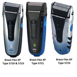 Braun Flex XP and Flex XP II Shaver Parts
