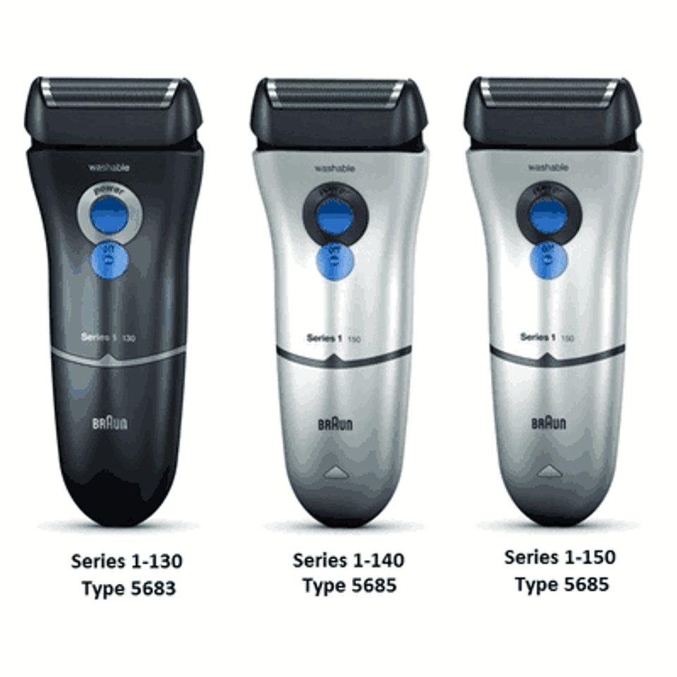 Braun Series 1 130, 150, 190, FreeControl Shaver Parts Type 5683, 5685, 5729