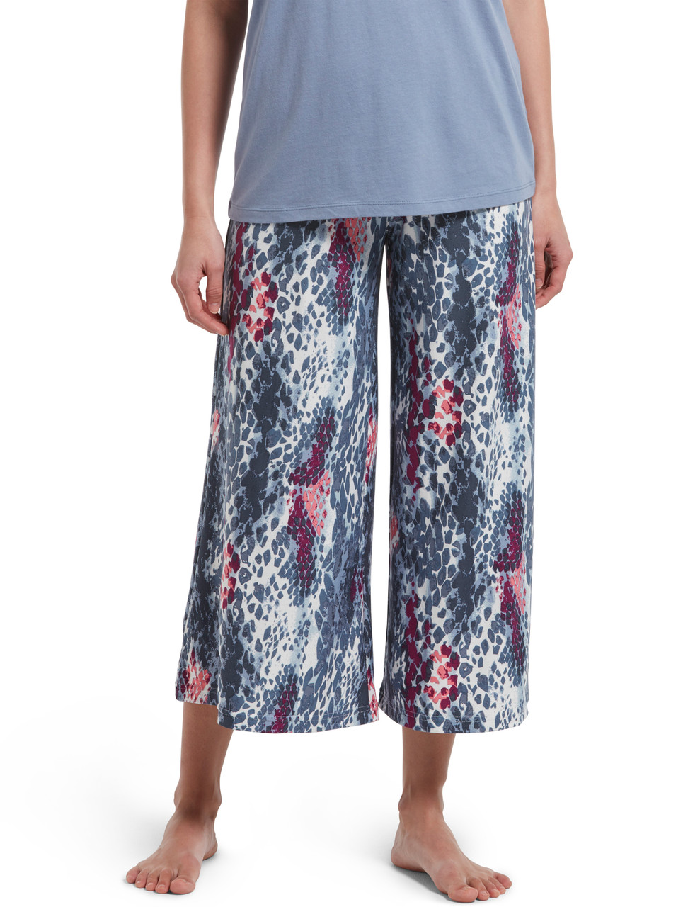 Buy Printed Knit Coulotte Pajama Sleep Pant | HUE