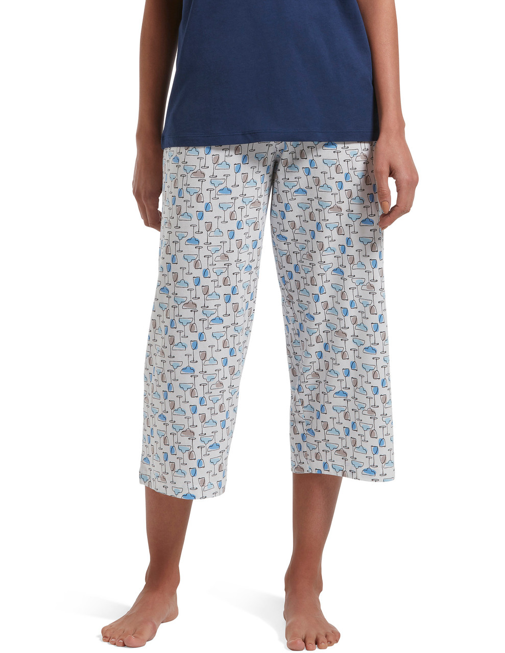 Plus Size HUE(R) Icy Margarita Capri Pajama Pants - Yahoo Shopping