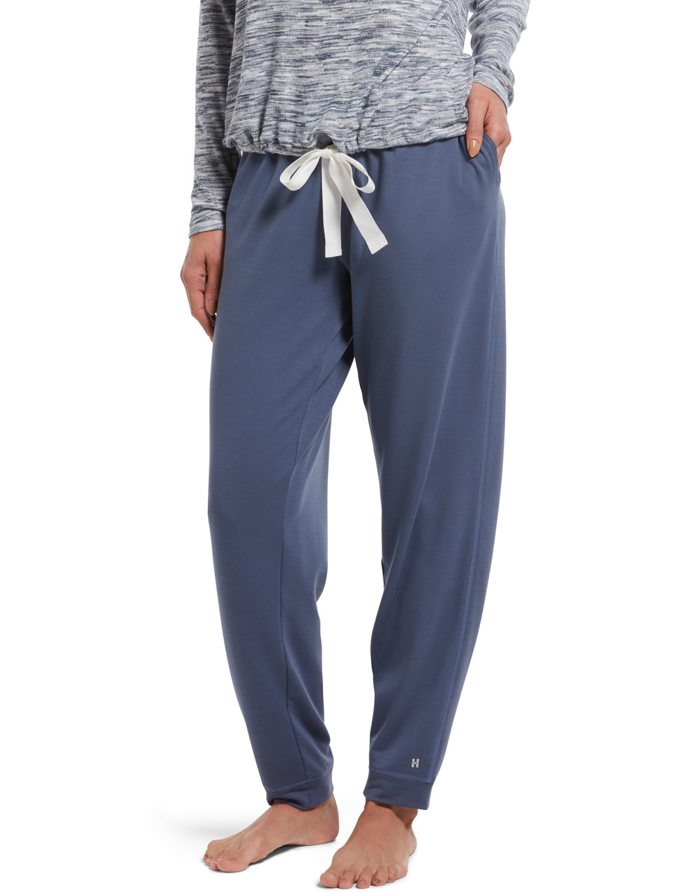 HIMONE Womens Stretch Pajamas Lounge Pants with Pockets High