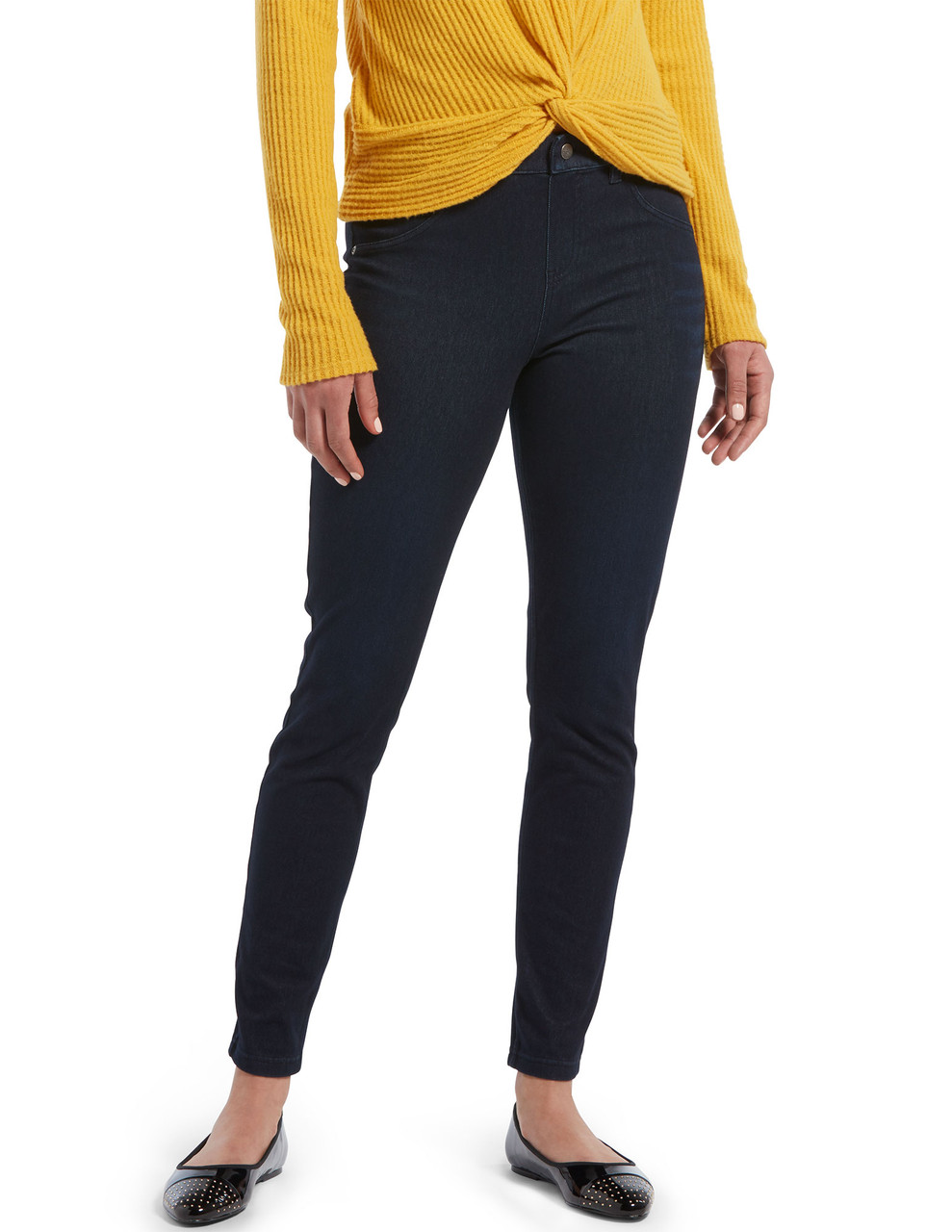 HUE Womens High-Waist Denim Leggings Style-U20652 