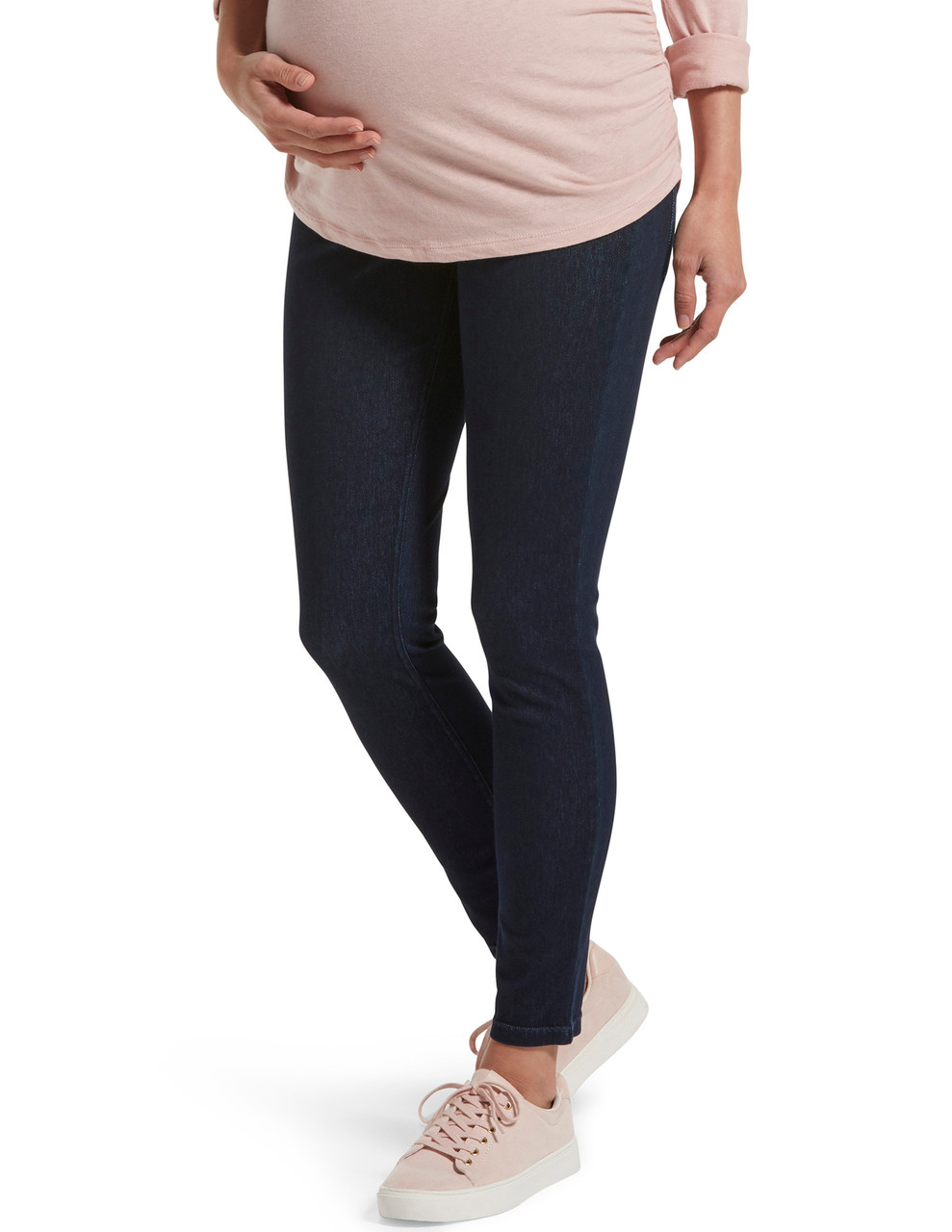 Hue Women's Essential Denim Deep Indigo Leggings, Women's Casual Leggings,  & Tights