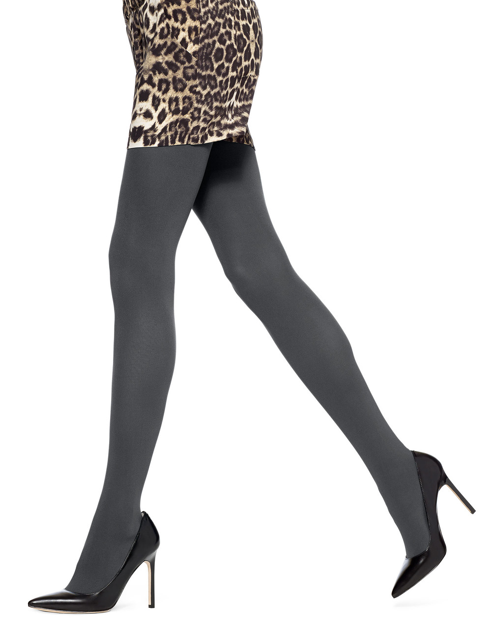 No Nonsense Great Shapes Extra Large Opaque Tights - Black, 1 ct