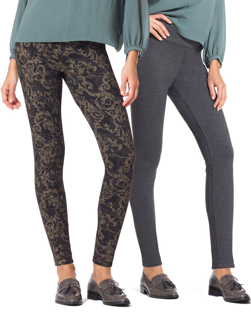 Brocade Reset Reversible Ponte Leggings