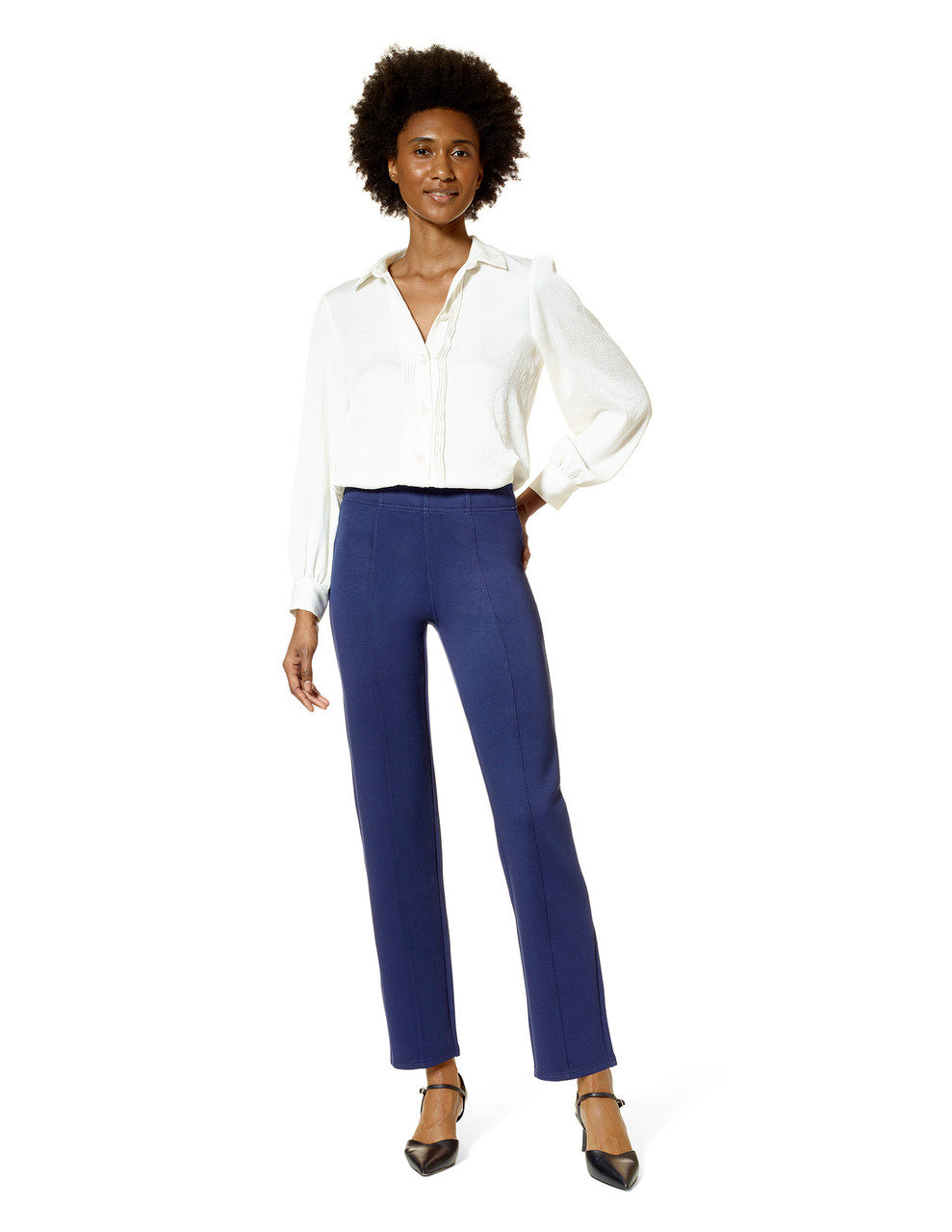Always Be My Navy Pull-On Skimmer Pant