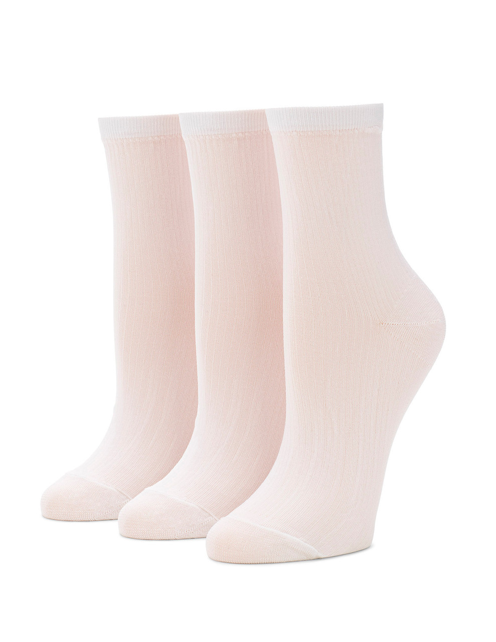 No Nonsense Womens Crew Socks Shoes Size 4-10 White 2 Pairs New