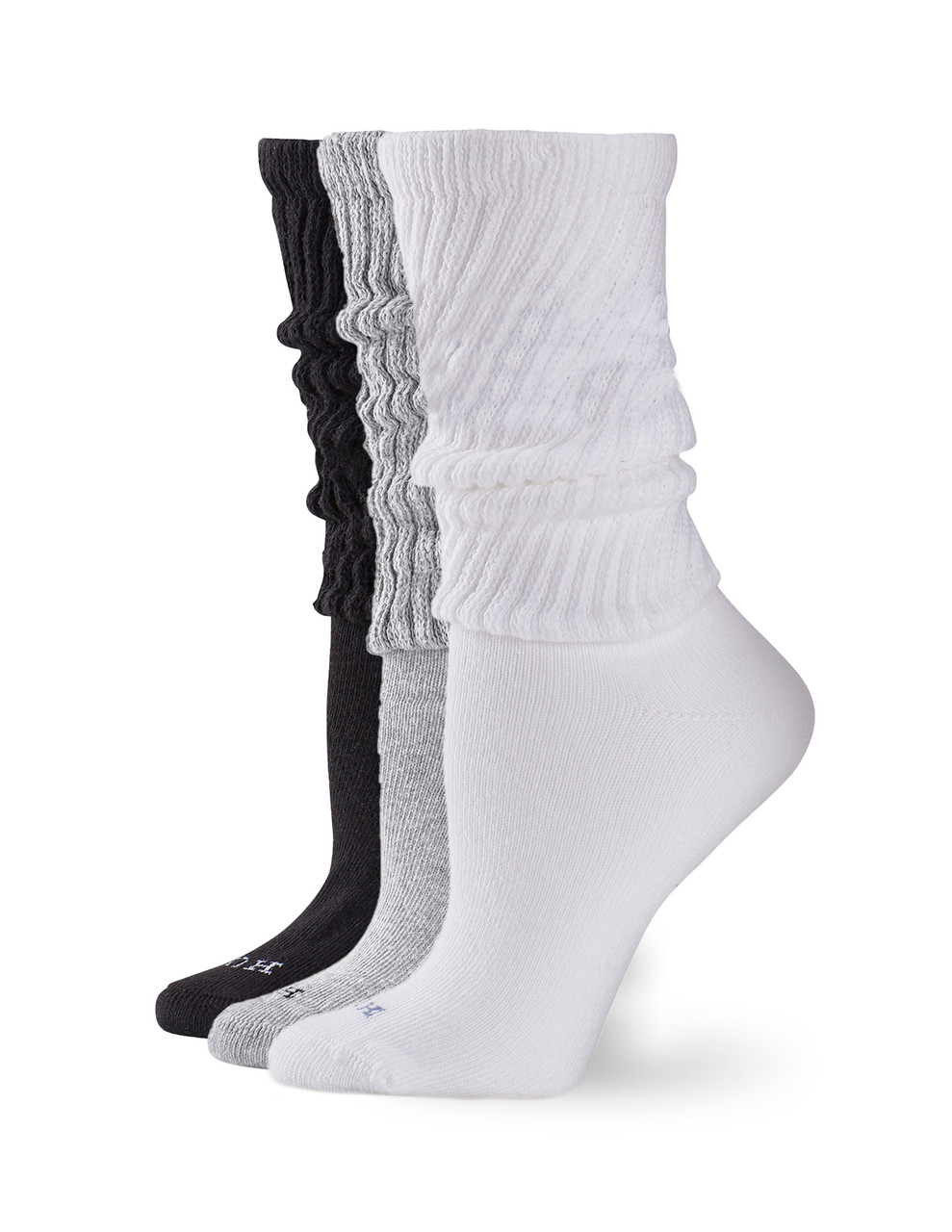 No nonsense womens Marl Slub Slouch Boot Sock, 4 Pair Pack