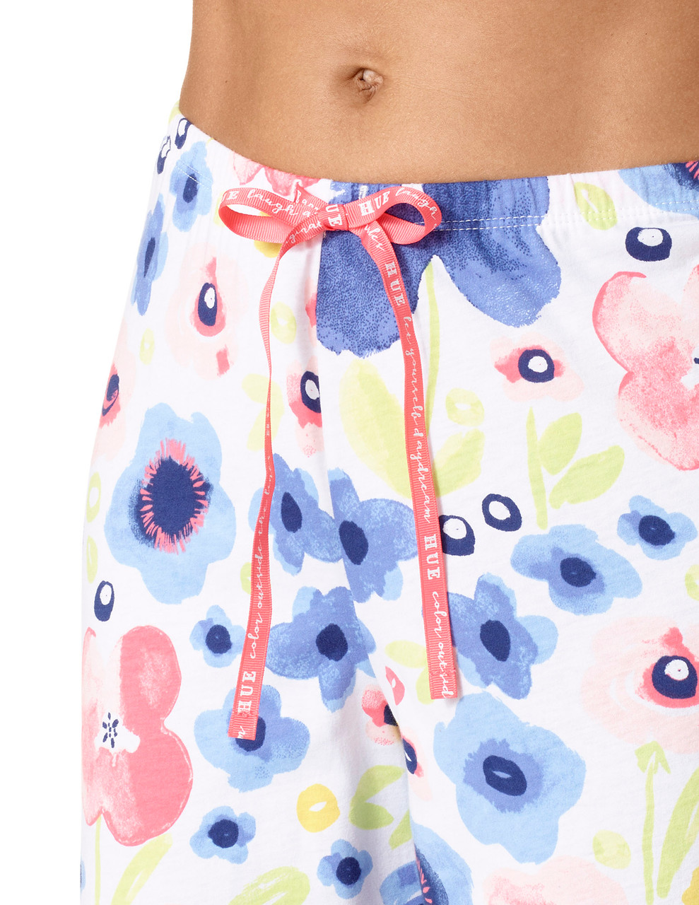 Hue Women's Flower T-Shirt And Capri Pants Pajama Set, Medium - Yahoo  Shopping