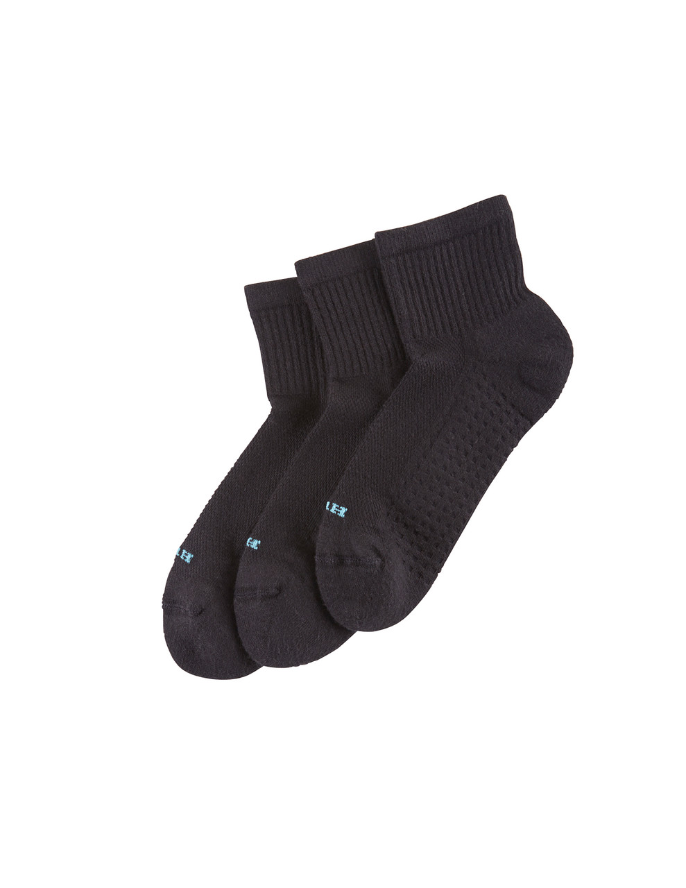 No Nonsense Womens Soft & Breathable Cushioned Quarter Top Sock