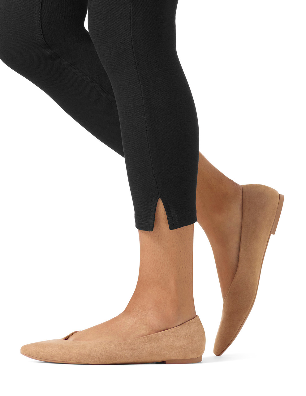 Essential Black Ankle Length Women's Leggings