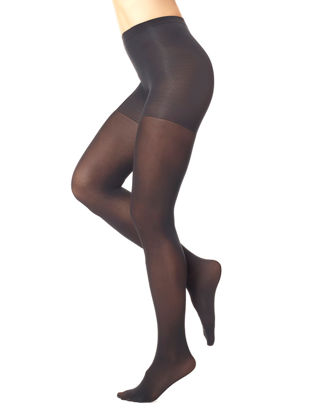 Hue 254185 Women's Opaque Control Top Tights Sangria Size 1