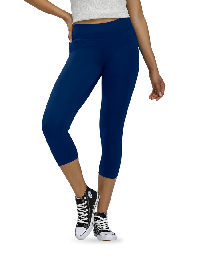 Core 10 Women's Spectrum High-Waist Capri Yoga Legging Aquamarine Blue