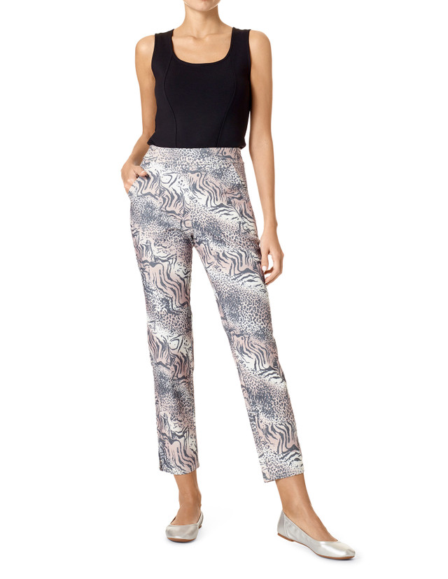 Hue Women's High-Rise Mixed Animal-Print Leggings