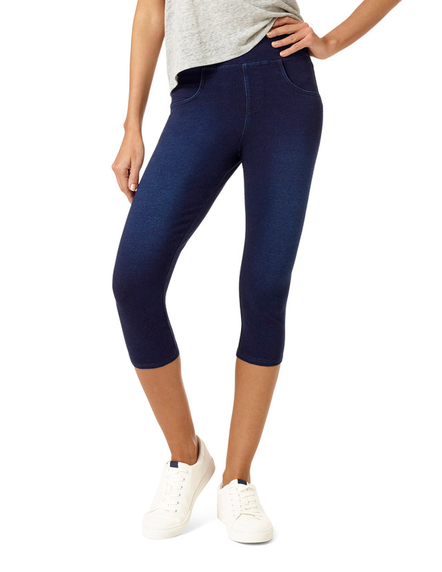 Hue Women's Plus Size Original Denim Capri Leggings - Macy's