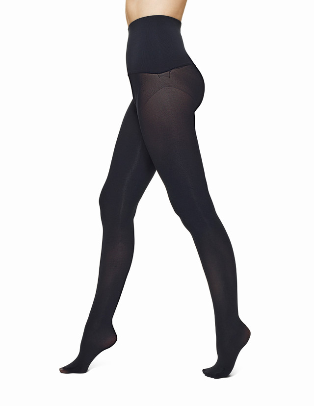 Cia - Black Fashion Patterned Tights, Tights