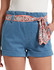 Paperbag Waist Ultra Soft Denim High Waist Shorts