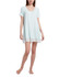SleepWell Solid Short Sleeve PJ Gown Soothing Sea 2X
