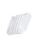 Microfiber Liner 6 Pair Pack White Shoe Sizes 4-10
