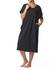 Wear Ever U R Short Sleeve Calf T shirt Dress Black S/M