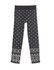 Fairisle Seamless Girl's Leggings Black Heather S/M