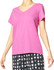 SleepWell V-Neck Short Sleeve Tee Phlox Pink