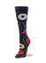 HUE X Marrisa Wilson Circle Crew Sock Black