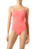 Tie Back One Piece Swimsuit  Sunkist Coral L