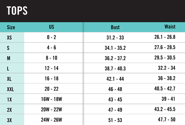 Size Charts | HUE