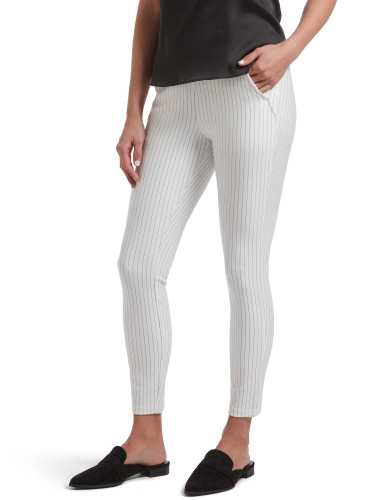 HUE Piped High Waisted Ponte Skimmer Leggings  Leggings are not pants,  High waisted, Colorful leggings