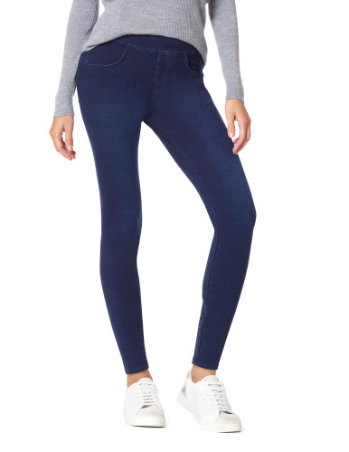 Game Change Denim Hi-Rise Legging - Leggings | HUE