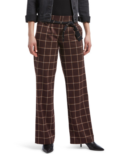 HUE Plaid Pull On Pants