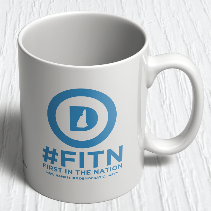 "First In The Nation" (11oz. Coffee Mug) New Hampshire Democratic