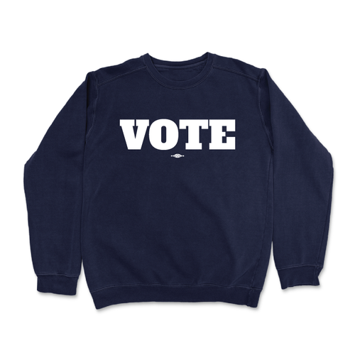 Vote (Navy Crewneck Sweater)