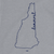 "NH Democrat Outline" (Athletic Heather Tee)