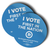I Vote First In The Nation (3.5" x 3.5" Vinyl Sticker -- Pack of Two!)