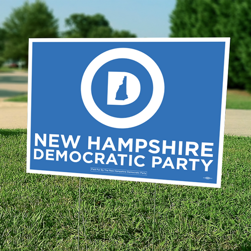 NHDP Official Logo (24" x 18" Coroplast Yard Sign) New Hampshire