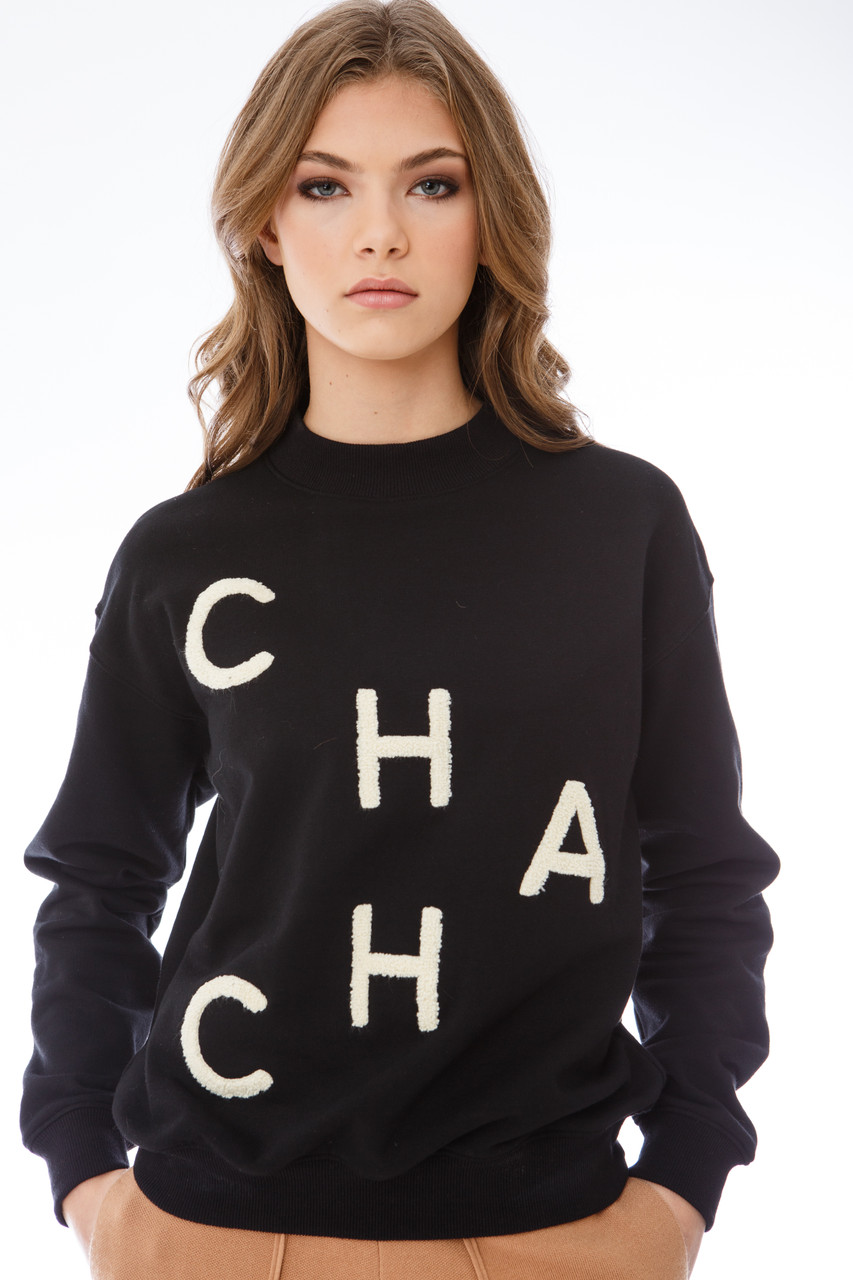 CHA CHA Mock Crewneck- - EllandEmm