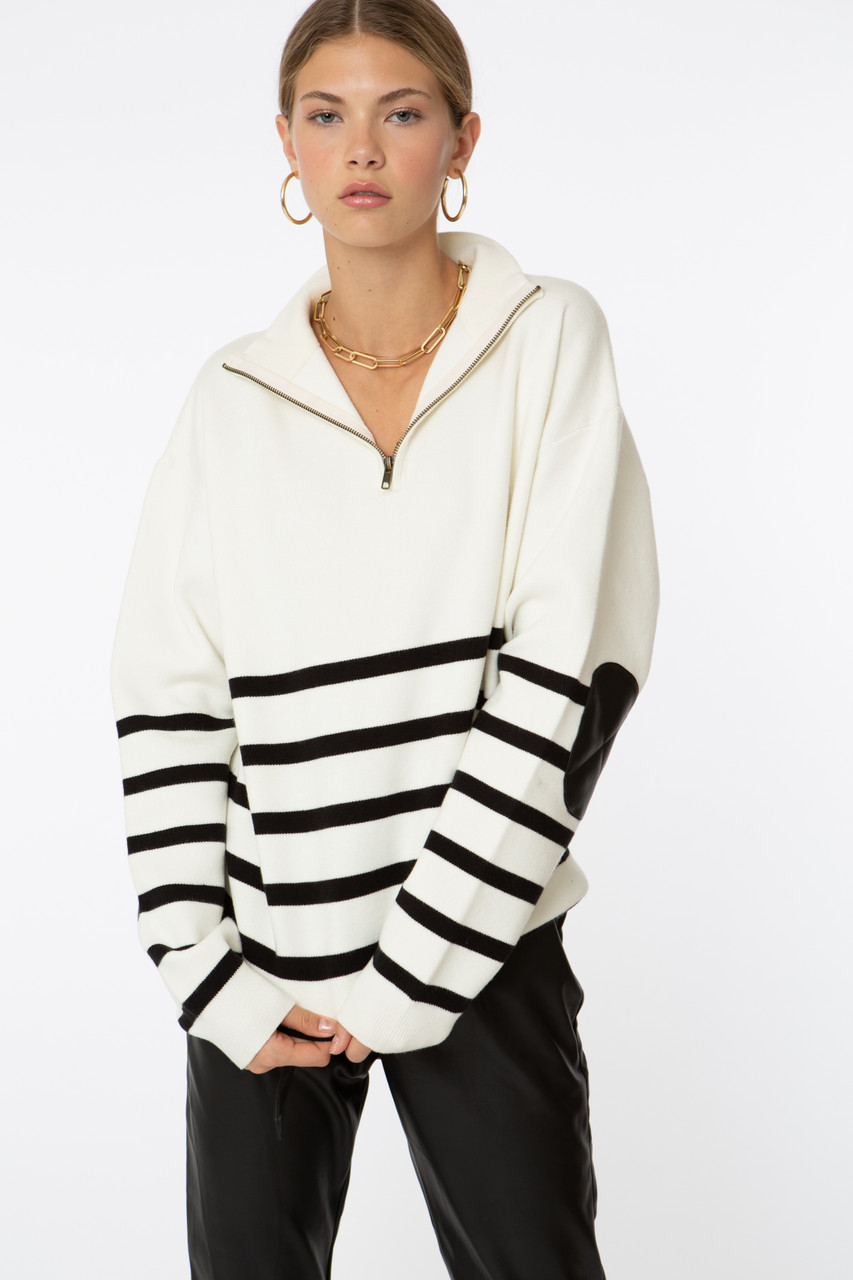 Striped Classic Half Zip - FINAL SALE