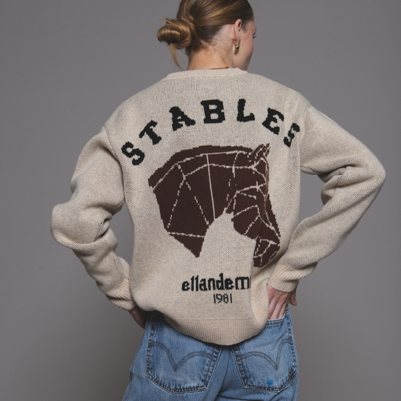【jumelle】heart jacquard knit グレー HEART JACQUARD KNIT SWEATER - Multicolored | ZARA United States