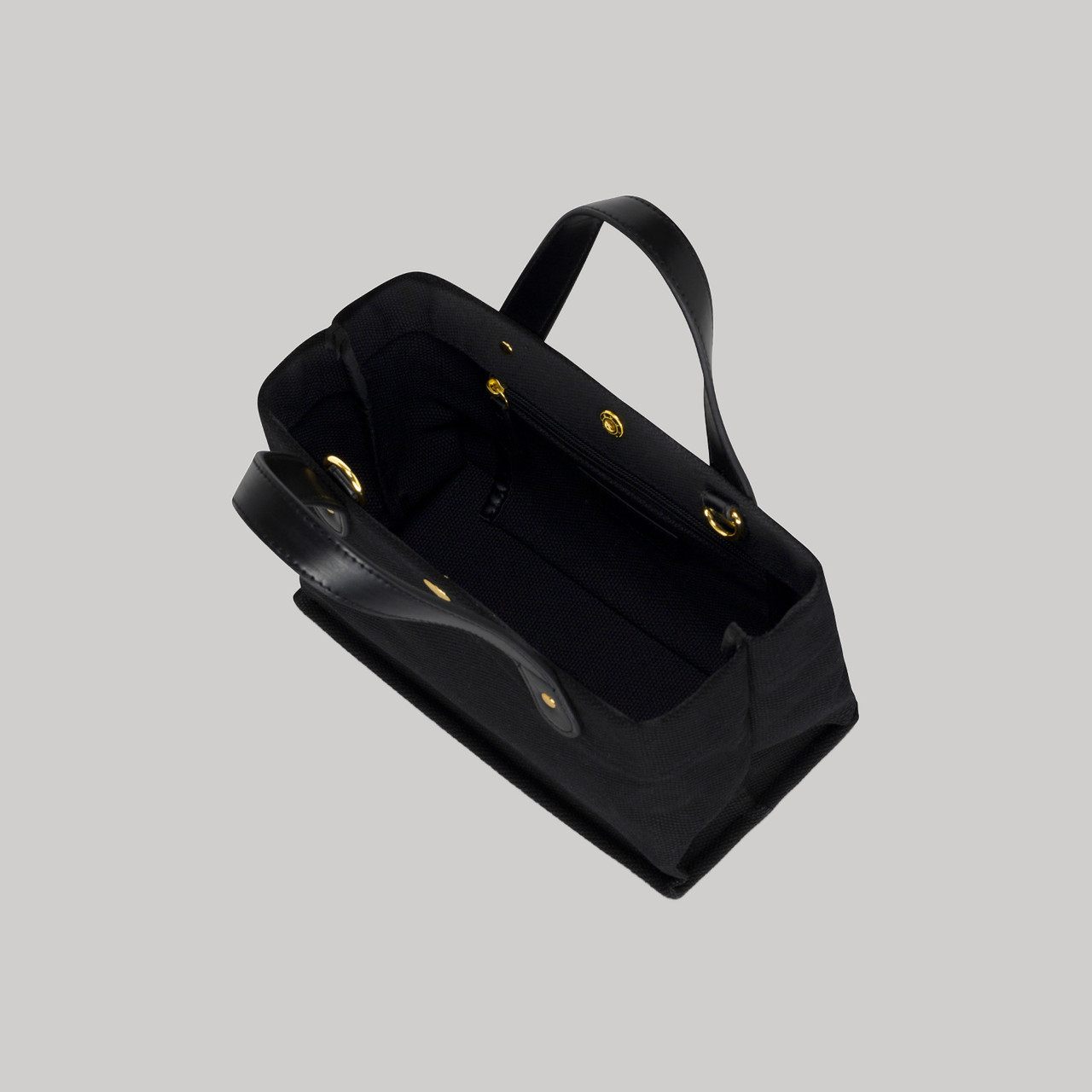 The Mini Horizon Tote 2.0- Coal (Black) - EllandEmm