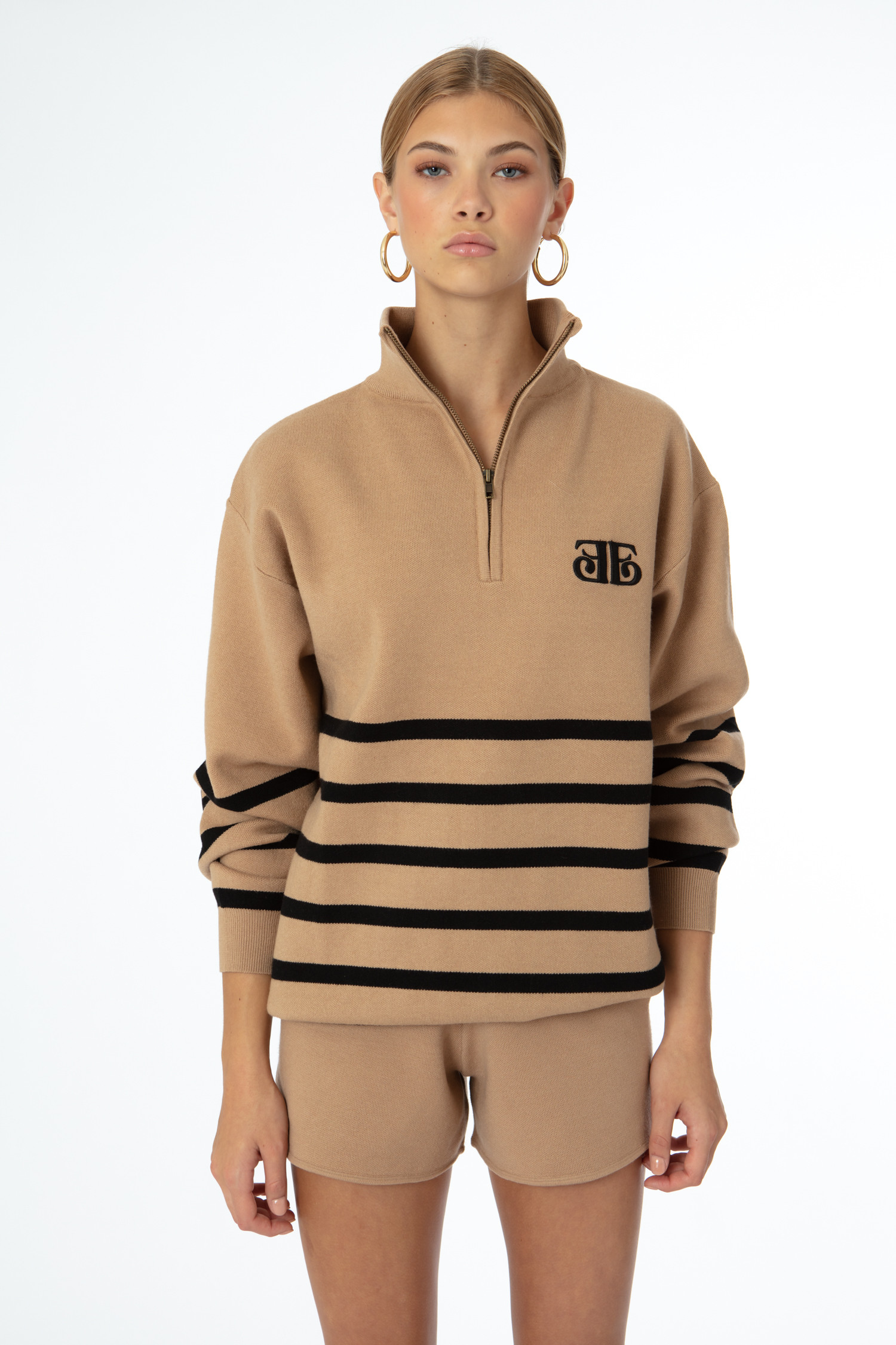 Freddie Hat - Sand Camel Stripe