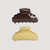 Scalloped Claw Clip- Chocolate