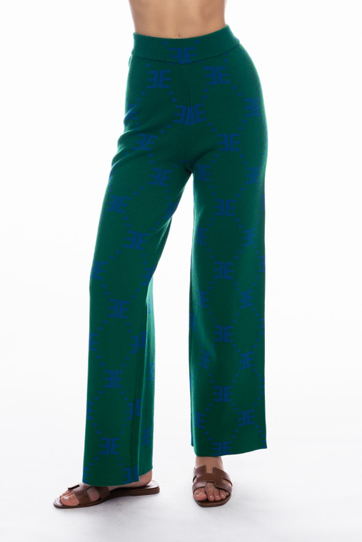 GREEN/ROYAL EE WIDE LEG PANTS