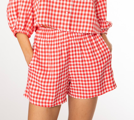Nantucket Style: C.Wonder Gingham and Hot Pink Shorts