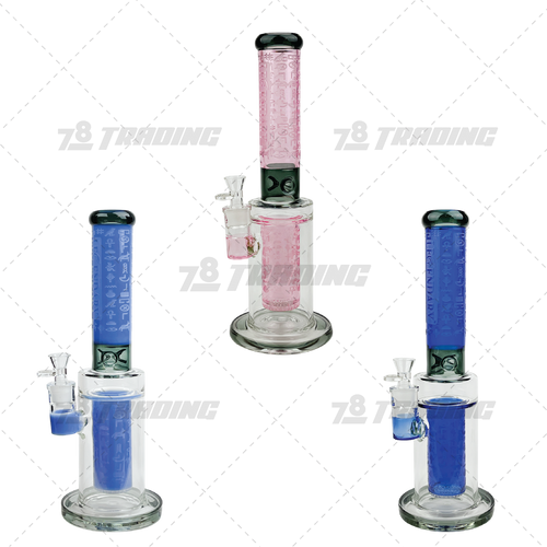 Legendary Glass Honeycomb Sandblast Bong 16inches
