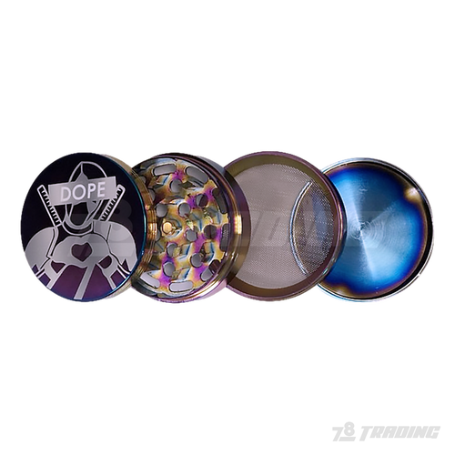 DOPE Rainbow Color Chrome Metal Grinder 60mm 4parts - DEADPOOL
